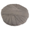 Radial Steel Wool Pads, Grade 0 (fine): Cleaning & Polishing, 17 In Dia, Gray