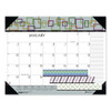 100% Recycled Geometric Desk Pad Calendar, 22 X 17, 2021