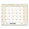 Recycled Monthly Horizontal Wall Calendar, 14.88 X 12, 2021