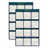 Recycled Four Seasons Reversible Business/academic Calendar, 24 X 37, 2020-2021