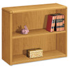 10700 Series Wood Bookcase, Two Shelf, 36w X 13 1/8d X 29 5/8h, Harvest
