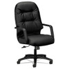 Pillow-soft 2090 Series Executive High-back Swivel/tilt Chair, Supports Up To 300 Lbs., Black Seat/black Back, Black Base - IVSHON2091SR11T