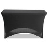 Stretch-fabric Table Cover, Polyester/spandex, 24" X 48", Black