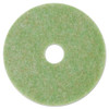 Low-speed Topline Autoscrubber Floor Pads 5000, 13" Diameter, Green/amber, 5/ct