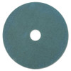 Ultra High-speed Floor Burnishing Pads 3100, 27" Diameter, Aqua, 5/carton