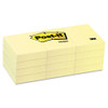 Original Pads In Canary Yellow, 1 3/8 X 1 7/, 100-sheet, 12/pack