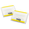 2" And 3" Tabs, Lined, 1/5-cut Tabs, Yellow, 2" Wide, 50/pack