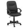 Executive Office Chair, Supports Up To 250 Lbs., Black Seat/black Back, Black Base