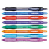 Profile Retractable Ballpoint Pen, 1.4mm, Assorted Ink/barrel, 8/set