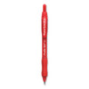 Profile Retractable Gel Pen, Medium 0.7 Mm, Red Ink, Translucent Red Barrel, Dozen