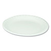 Unlaminated Foam Dinnerware, Plate, 10.25" Diameter, White, 540/carton