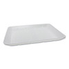 Supermarket Tray, #1014 1-compartment, Family Pack Tray, 13.88 X 9.88 X 1, White, 100/carton