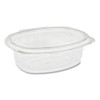 Earthchoice Pet Hinged Lid Deli Container, 7.38 X 5.88 X 2.38, 24 Oz, 1-compartment, Clear, 280/carton