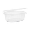 Earthchoice Pet Hinged Lid Deli Containers, 8.88 X 7.25 X 2.94, 48 Oz,  1-compartment, Clear, 190/carton