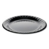 Laminated Foam Dinnerware, Plate, 9" Diameter, Black, 500/carton