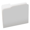 Colored File Folders, 1/3-cut Tabs, Letter Size, Gray/light Gray, 100/box