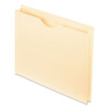 Manila Reinforced File Jackets, 2-ply Straight Tab, Letter Size, Manila, 50/box - IVSPFX22150