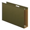 Extra Capacity Reinforced Hanging File Folders With Box Bottom, Legal Size, 1/5-cut Tab, Standard Green, 25/box - IVSPFX4153X3