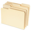 Double Stuff File Folders, 1/3-cut Tabs, Letter Size, Manila, 50/pack