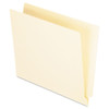 Manila End Tab Folders, 9.5" Front, 1-ply Straight Tabs, Letter Size, 100/box