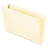 Manila End Tab Expansion Folders With Two Fasteners, 11-pt., 2-ply Straight Tabs, Legal Size, 50/box