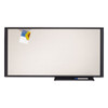 Prestige Cubicle Total Erase Whiteboard, 36 X 18, White Surface, Graphite Frame