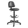 Precision Extended-height Swivel Stool With Adjustable Footring, 33" Seat Height, Up To 250 Lbs., Black Seat/back, Black Base - IVSSAF3406BL