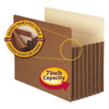 Redrope Tuff Pocket Drop-front File Pockets W/ Fully Lined Gussets, 7" Expansion, Letter Size, Redrope, 5/box