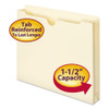 Manila File Jackets, 2-ply Straight Tab, Letter Size, Manila, 50/box - IVSSMD75540