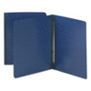 Side Opening Pressboard Report Cover, Prong Fastener, Letter, Dark Blue