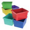 Storage Bins, 10 X 12 5/8 X 7 3/4, 4 Gallon, Assorted Color, Plastic