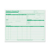 Employee's Record File Folders, Straight Tab, Letter Size, Green, 20/pack