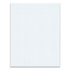 Quadrille Pads, 5 Sq/in Quadrille Rule, 8.5 X 11, White, 50 Sheets - IVSTOP33051
