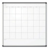 Pinit Magnetic Dry Erase Undated One Month Calendar, 36 X 36, White