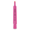 Desk Highlighters, Chisel Tip, Fluorescent Pink, Dozen