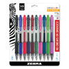 Sarasa Dry Gel X20 Retractable Gel Pen, Medium 0.7mm, Assorted Ink/barrel, 10/pack