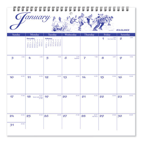 Calendar,wall,12x12,be