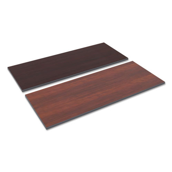 Reversible Laminate Table Top, Rectangular, 59 1/2w X 23 5/8,med Cherry/mahogany