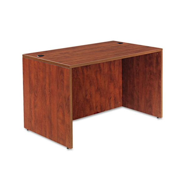 Alera Valencia Series Straight Desk Shell, 47.25w X 29.5d X 29.63h, Medium Cherry