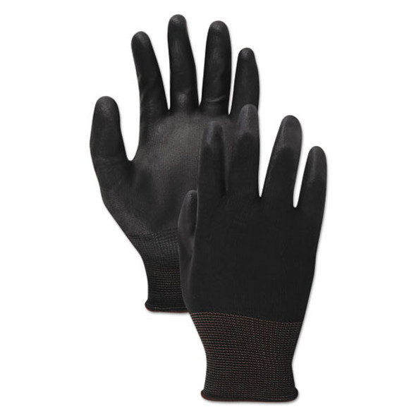 Palm Coated Cut-resistant Hppe Glove, Salt & Pepper/blk, Size 11(2-x-large), Dz