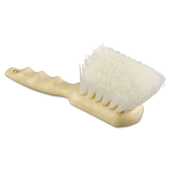 Utility Brush, Nylon Fill, 9" Long, Tan Handle