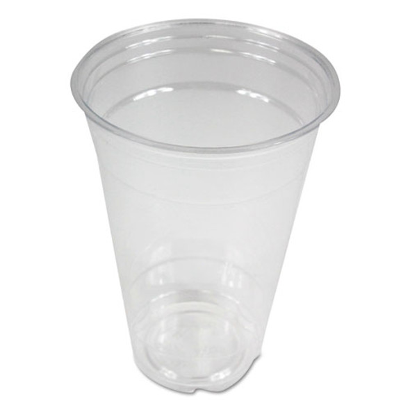 Clear Plastic Cold Cups, 20 Oz, Pet, 20 Cups/sleeve, 50 Sleeves/carton