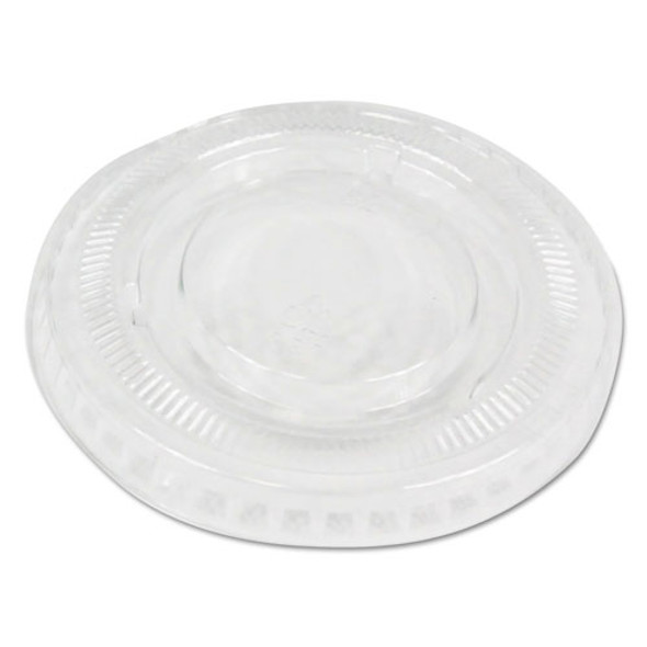 Souffle/portion Cup Lids, Fits 1 Oz Portion Cups, Clear, 2500/carton