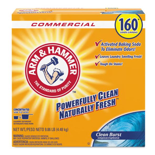 Powder Laundry Detergent, Clean Burst, 9.86 Lb, Box, 3/carton