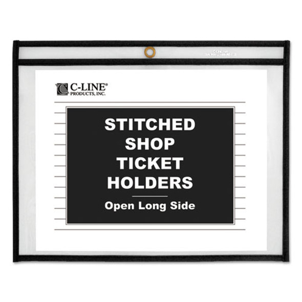 Shop Ticket Holders, Stitched, Sides Clear, 50 Sheets, 11 X 8 1/2, 25/box
