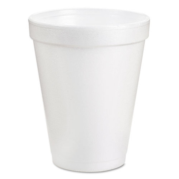 Foam Drink Cups, 6oz, White, 25/bag, 40 Bags/carton