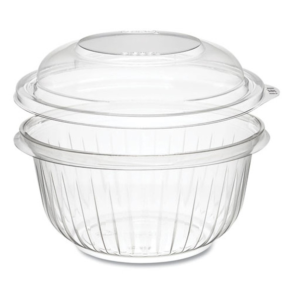 Presentabowls Bowl/lid Combo-paks, 16oz, Clear, Dome Lid, 63/pack, 4 Packs/ct