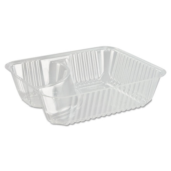 Clearpac Small Nacho Tray, 2-compartments, Clear, 125/bag