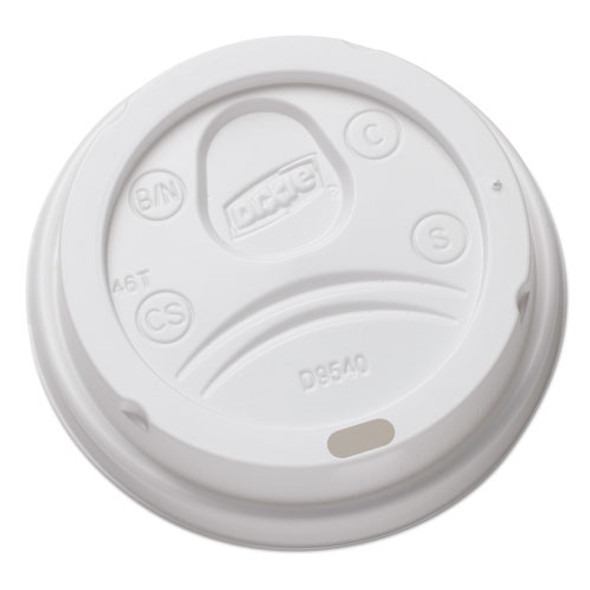 Sip-through Dome Hot Drink Lids For 10 Oz Cups, White, 100/pack, 1000/carton