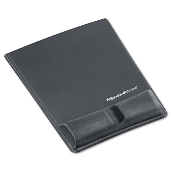 Memory Foam Wrist Support W/attached Mouse Pad, Graphite